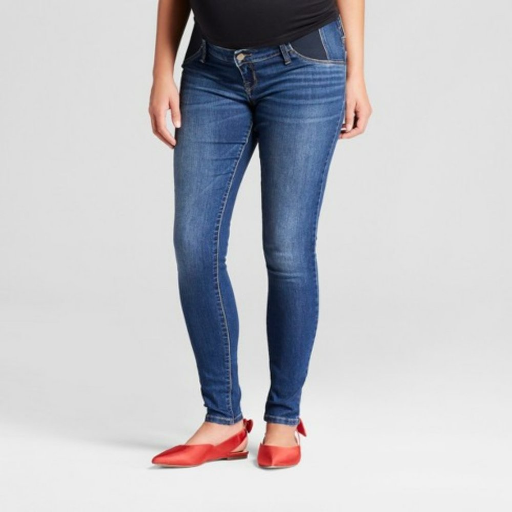 ISABEL Maternity by Ingrid & Isabel Size 12 Jegging Denim Jeans Stretch Elastic
